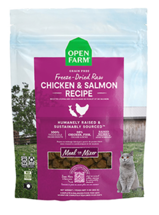 OPEN FARM® CHICKEN & SALMON FREEZE-DRIED RAW MORSELS
