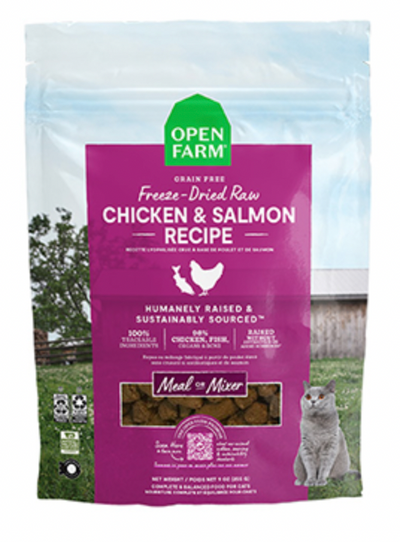 OPEN FARM® CHICKEN & SALMON FREEZE-DRIED RAW MORSELS