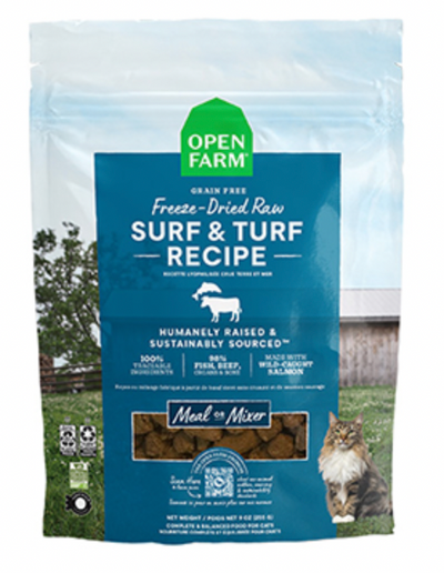 OPEN FARM® SURF & TURF FREEZE-DRIED RAW MORSELS