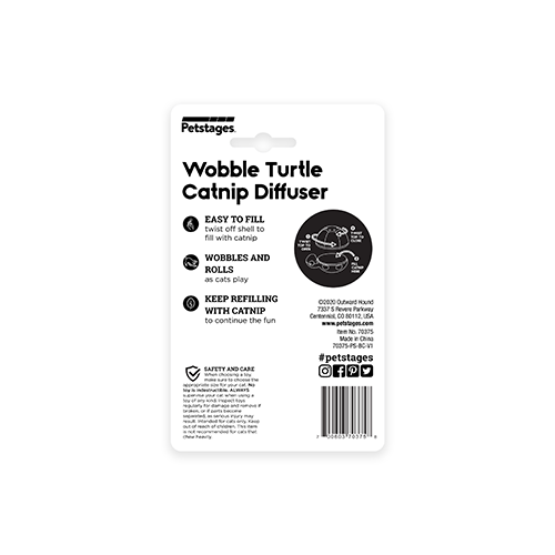 CATSTAGES® WOBBLE TURTLE CATNIP DIFFUSER (ONE SIZE)