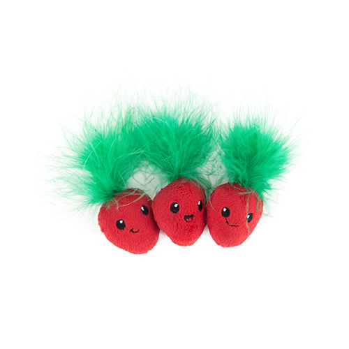 CATSTAGES® STRAW-BABIES DENTAL CATNIP CAT TOY (3 PACK)