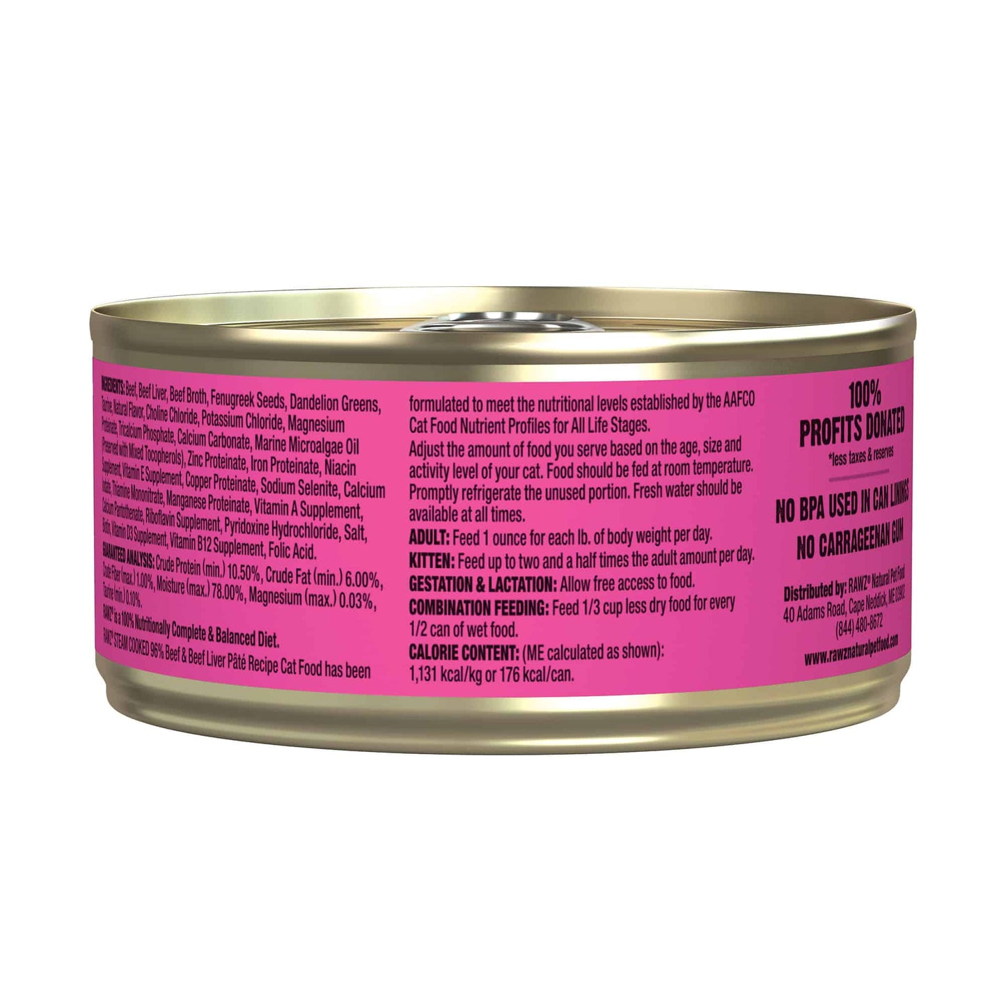 RAWZ® 96% BEEF & BEEF LIVER PÂTÉ