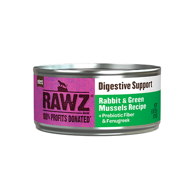 RAWZ® DIGESTIVE SUPPORT RABBIT & GREEN MUSSELS WET FOOD