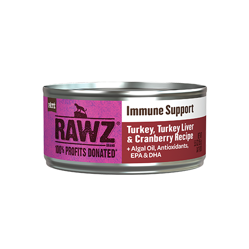 RAWZ® IMMUNE SUPPORT TURKEY, TURKEY LIVER & CRANBERRY WET FOOD