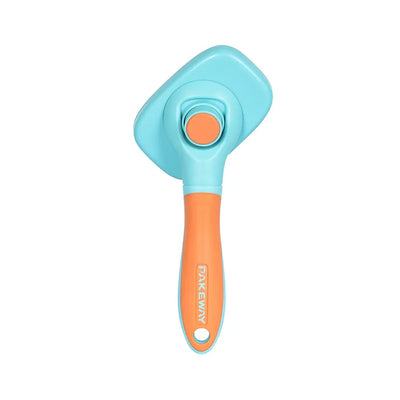 Rotate-Pro Self-Cleaning Soft Pin Pet Slicker Brush