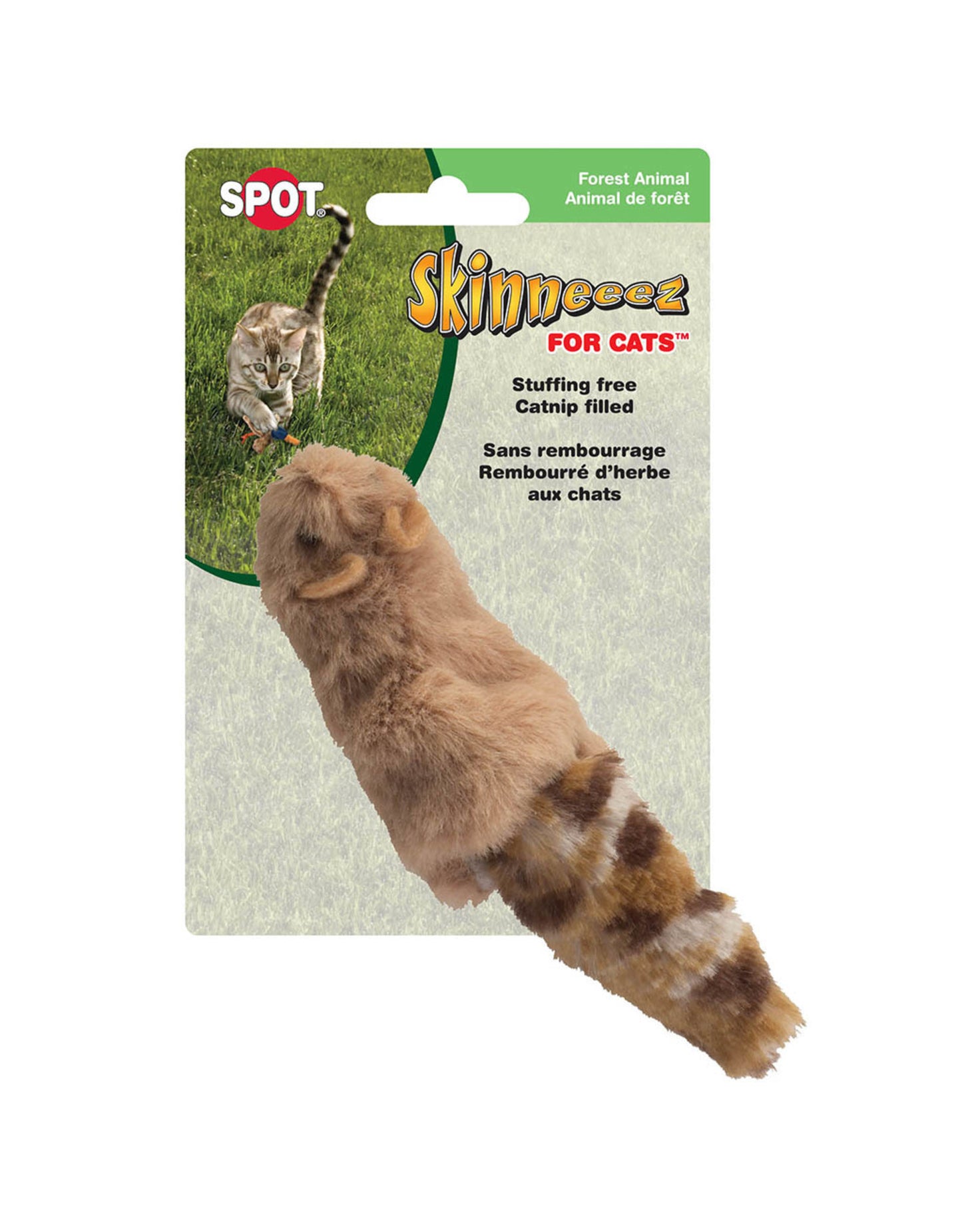 SKINNEEEZ Forest Creatures Cat Toy Assorted 4.75"