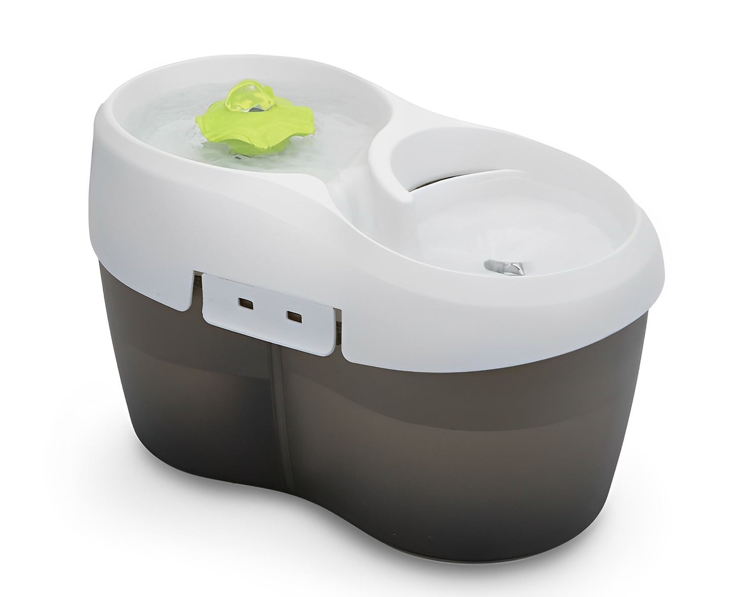 H2O Tornado Drinking Fountain For Cat (2 Liters) White On Black