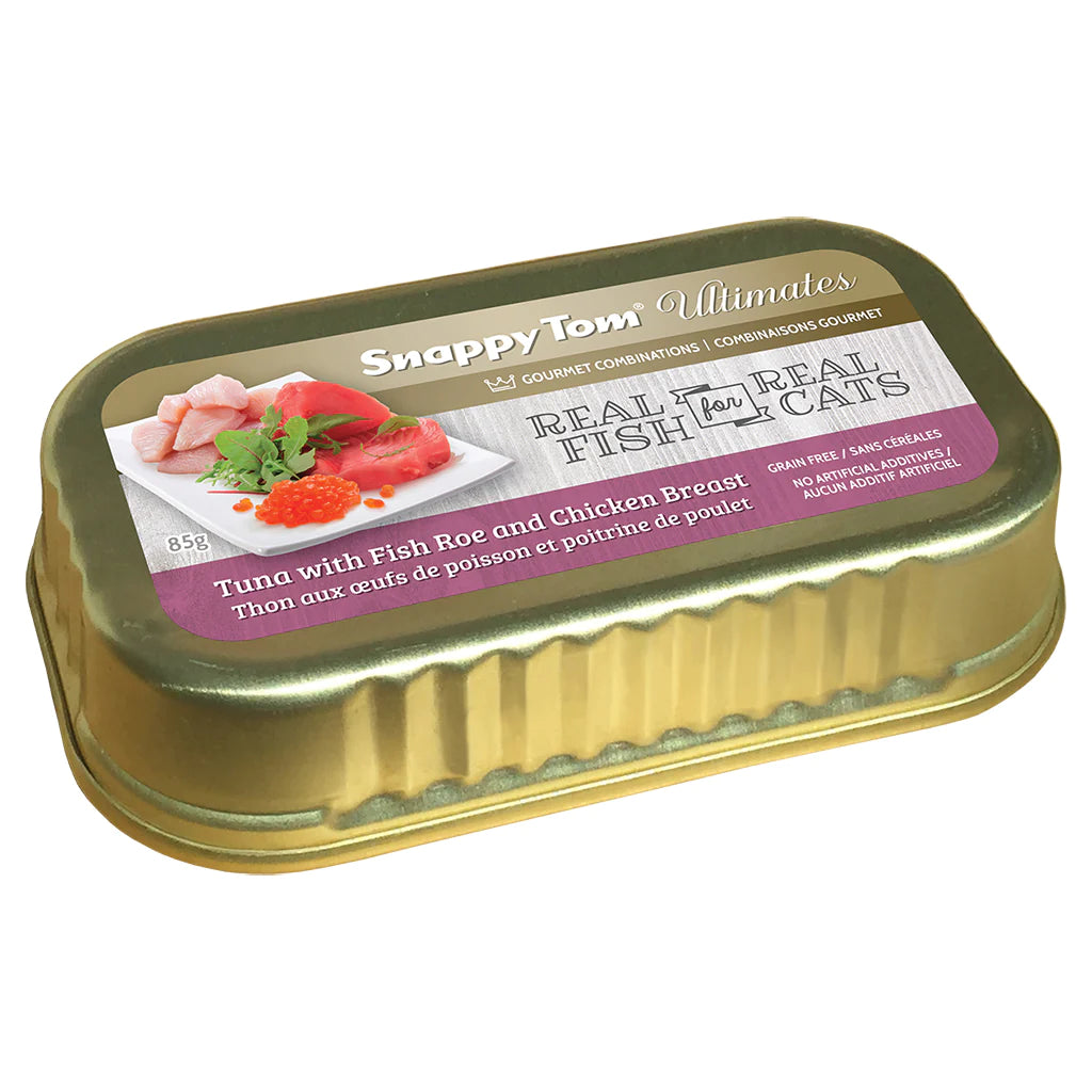 SNAPPY TOM® Ultimates Tuna with Fish Roe & Chicken Breast wet food, 3oz