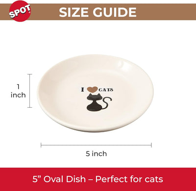 SPOT I LOVE CATS Ceramic Cat Bowl 5''
