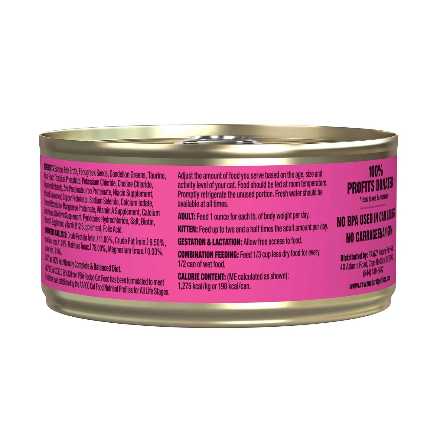 RAWZ® 96% SALMON PÂTÉ WET CAT FOOD