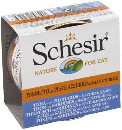 Schesir Tuna with Pilchards in Natural Gravy, 70g