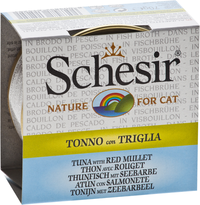 Schesir Tuna with Red Mullet in Fish Broth, 70g