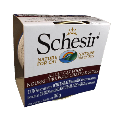 Schesir Tuna with Whitebaits and Rice Natural Style in Cooking Water, 85g