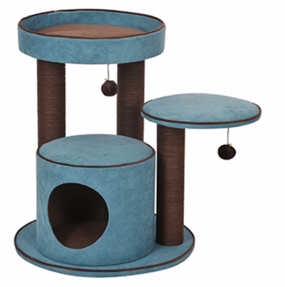 MEADOWS CHENILLE 2-LEVEL CAT TREE