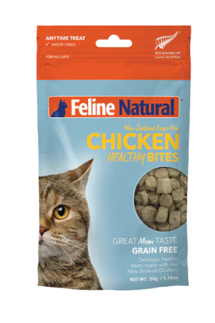 Feline Natural™ Chicken Healthy Bites, 50g