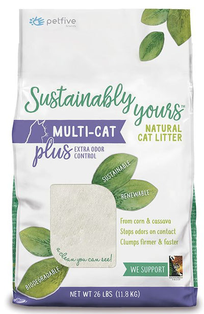 Sustainably Yours - Multi-cat PLUS Biodegradable Extra Odor Control