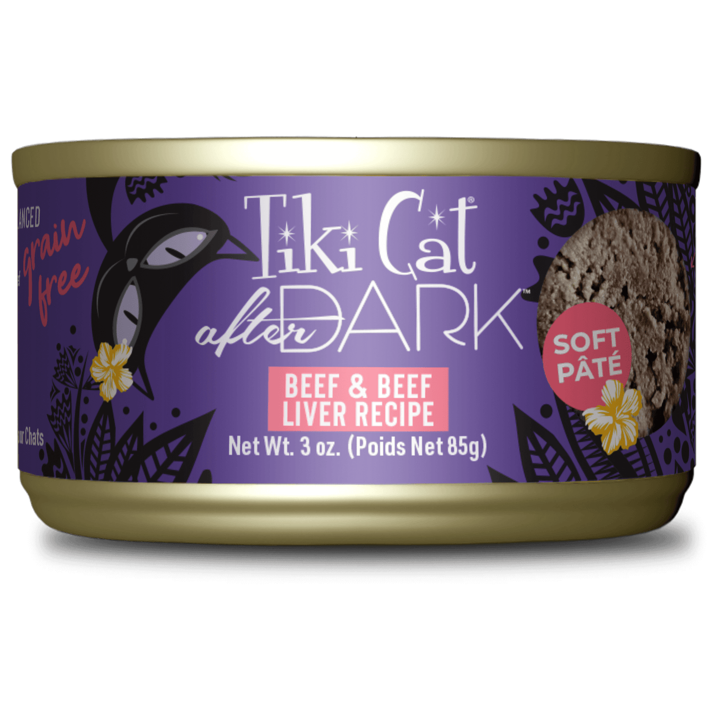 Tiki Cat® After Dark™ Soft Paté Beef & Beef Liver Recipe, 3oz