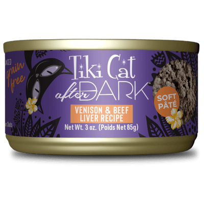 Tiki Cat® After Dark™ Soft Paté Venison & Beef Liver Recipe, 3oz