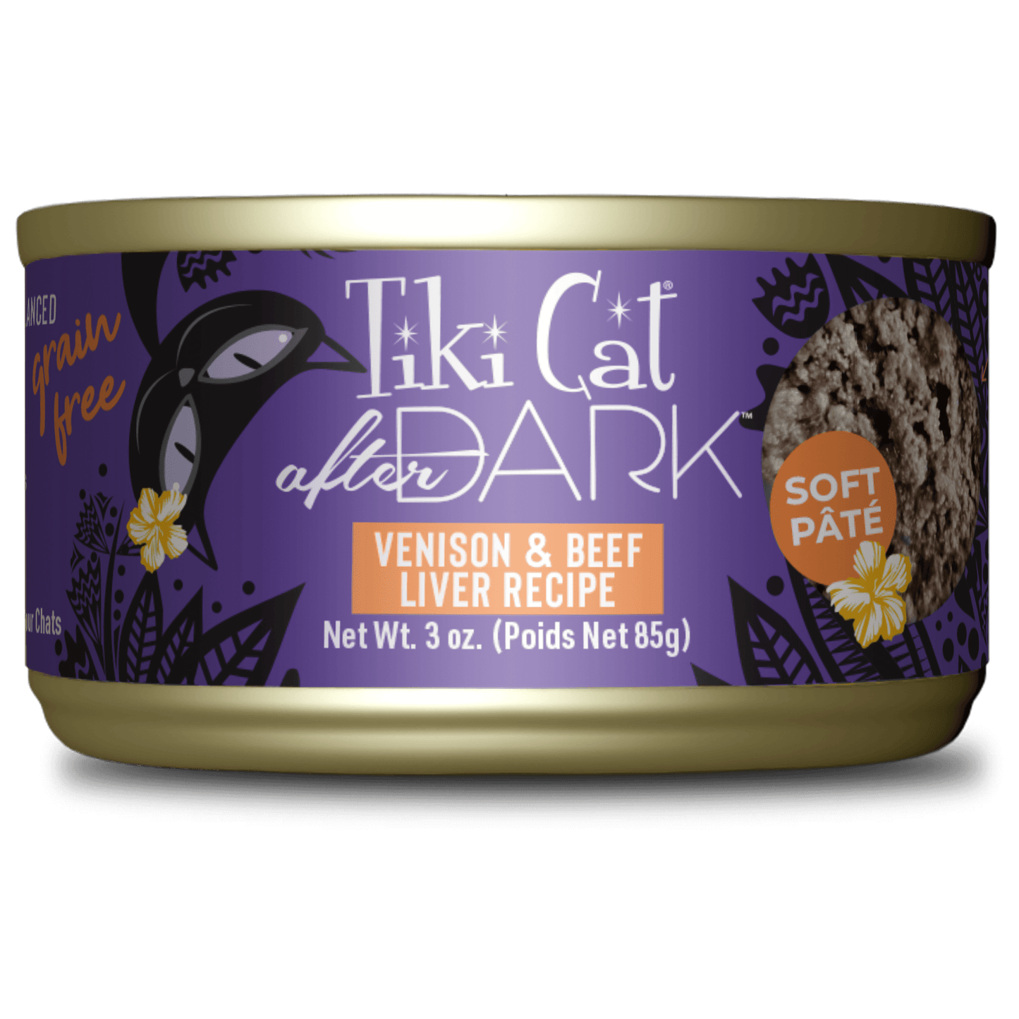 Tiki Cat® After Dark™ Soft Paté Venison & Beef Liver Recipe, 3oz