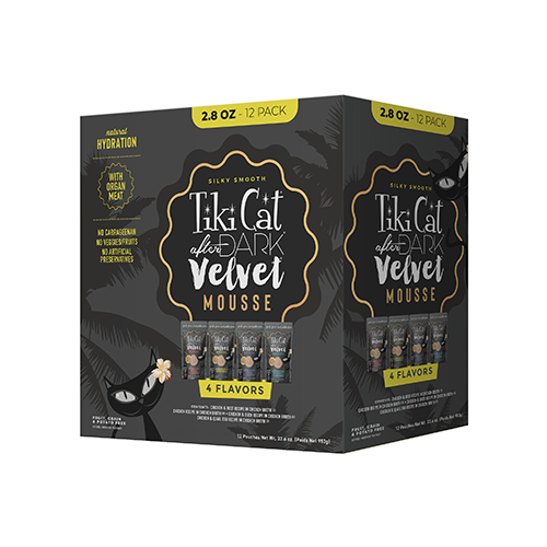 Tiki Cat® After Dark™ Velvet Mousse Variety Pack 2.8oz (12 pouches)