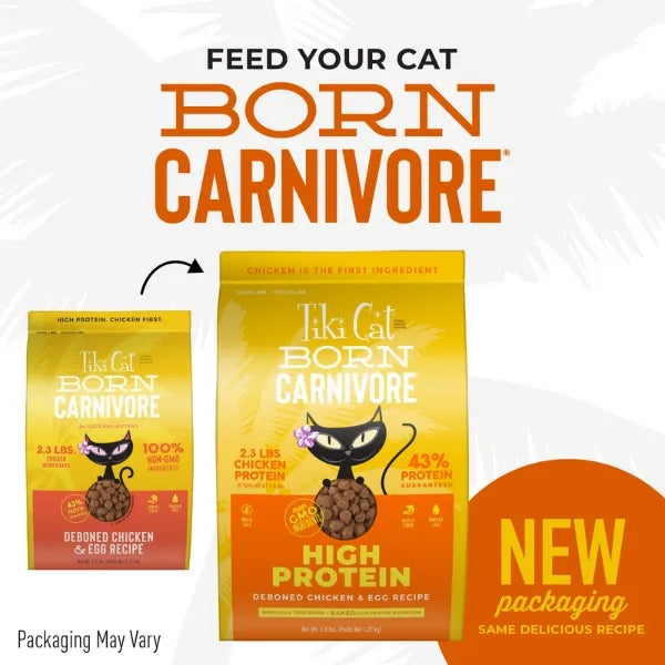 Tiki Cat® Born Carnivore™ Deboned Chicken & Egg Dry Food