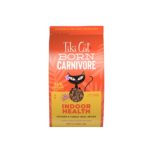 Tiki Cat® Born Carnivore™ Indoor Health: Chicken & Turkey Meal Recipe Dry Food