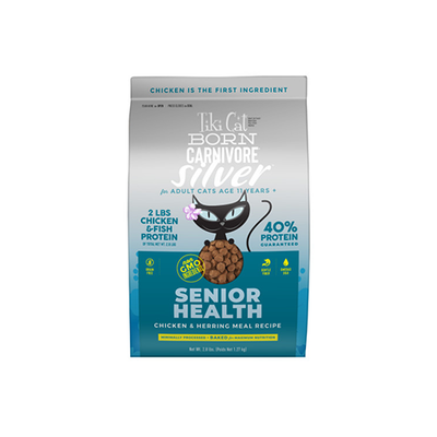 Tiki Cat® Born Carnivore® Silver Senior Health: Chicken & Herring Meal Recipe