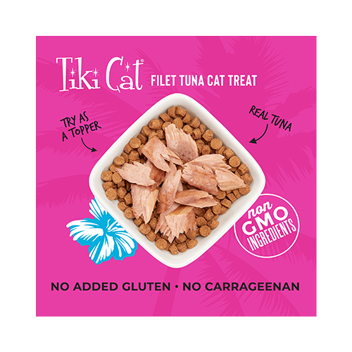 Tiki Cat® Filets™ Dolphine-Safe Tuna Wet Food Topper, 1oz