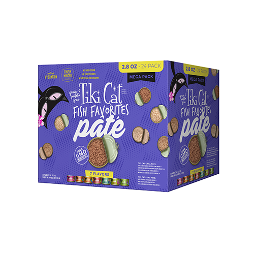 Tiki Cat® Mega Packs Fish Favorites Paté, 2.8oz (24 pack)