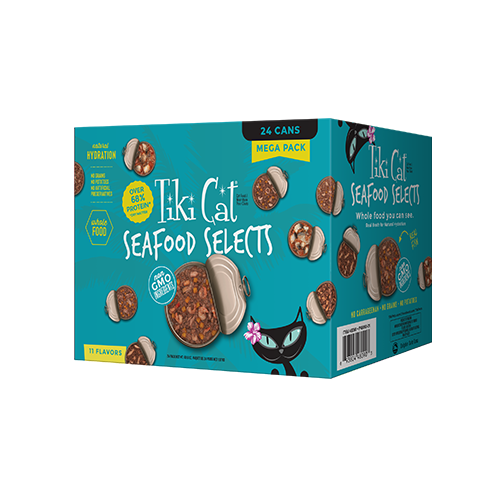 Tiki Cat® Mega Packs Seafood Selects, 2.8oz (24 pack)