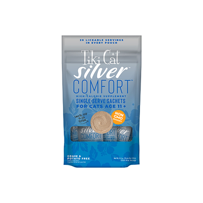 Tiki Cat® Silver Comfort Chicken & Chicken Liver Recipe Supplement, .28oz (20 sachets)