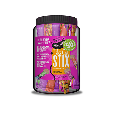 Tiki Cat® Stix™ Variety MEGA JAR Cat Treats, 3oz (50CT)