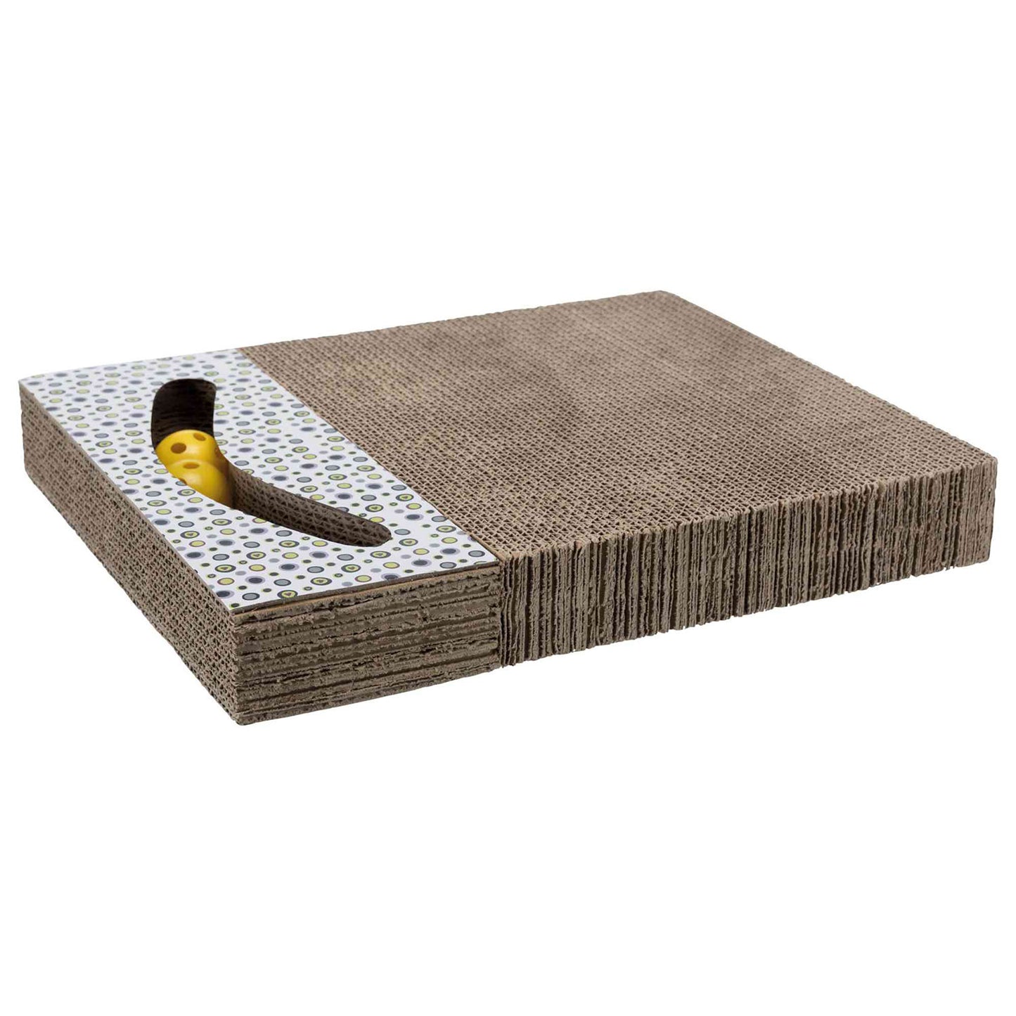 Scratching Cardboard with 2 Ball toys