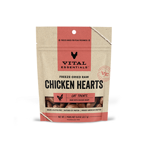 VITAL ESSENTIALS® Freeze Dried Chicken Hearts Treats
