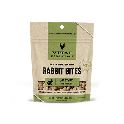 VITAL ESSENTIALS® Freeze Dried Rabbit Bites Treats
