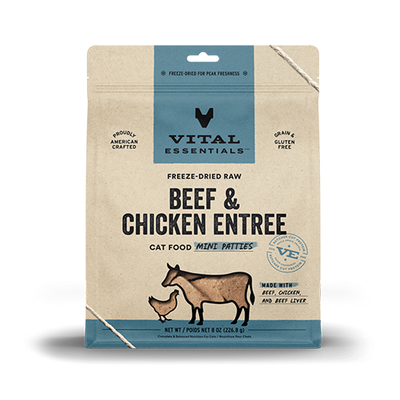 VITAL ESSENTIALS® Beef & Chicken Freeze Dried Raw Mini-Patties