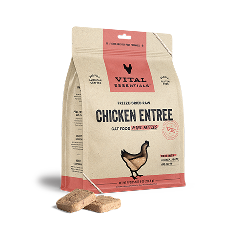 VITAL ESSENTIALS® Chicken Freeze Dried Raw Mini-Patties