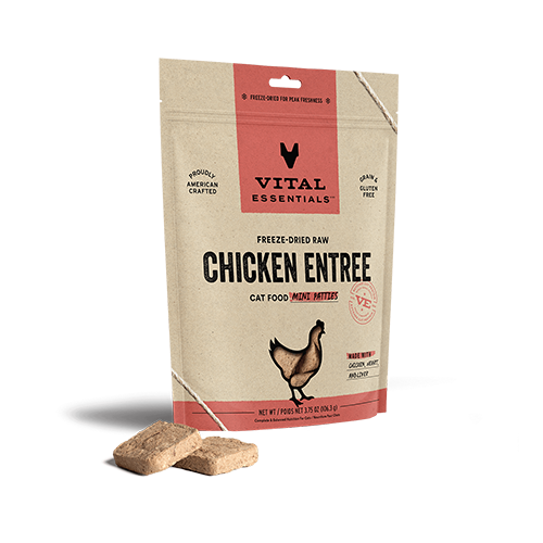 VITAL ESSENTIALS® Chicken Freeze Dried Raw Mini-Patties