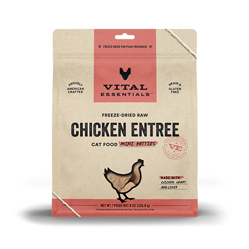 VITAL ESSENTIALS® Chicken Freeze Dried Raw Mini-Patties