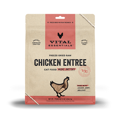 VITAL ESSENTIALS® Chicken Freeze Dried Raw Mini-Patties