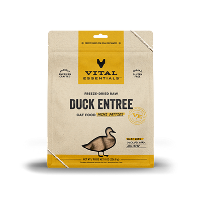 VITAL ESSENTIALS® Duck Freeze Dried Raw Mini-Patties