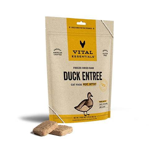 VITAL ESSENTIALS® Duck Freeze Dried Raw Mini-Patties