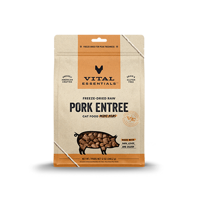 VITAL ESSENTIALS® Pork Freeze Dried Raw Mini Nibs