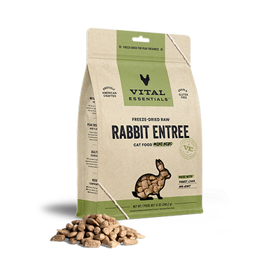 VITAL ESSENTIALS® Rabbit Freeze Dried Raw Mini Nibs