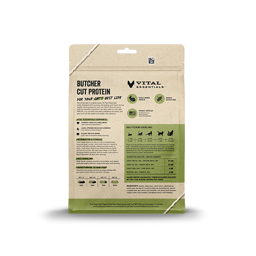 VITAL ESSENTIALS® Rabbit Freeze Dried Raw Mini Nibs