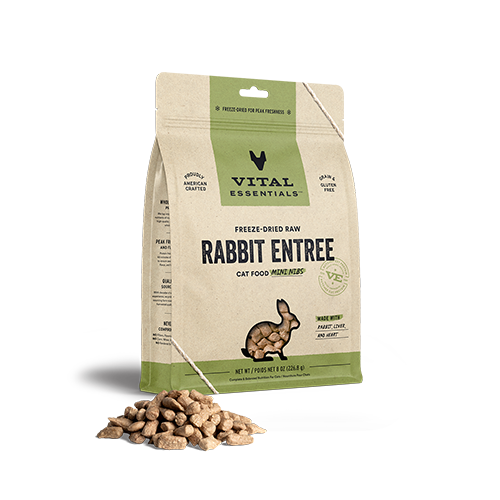 VITAL ESSENTIALS® Rabbit Freeze Dried Raw Mini Nibs