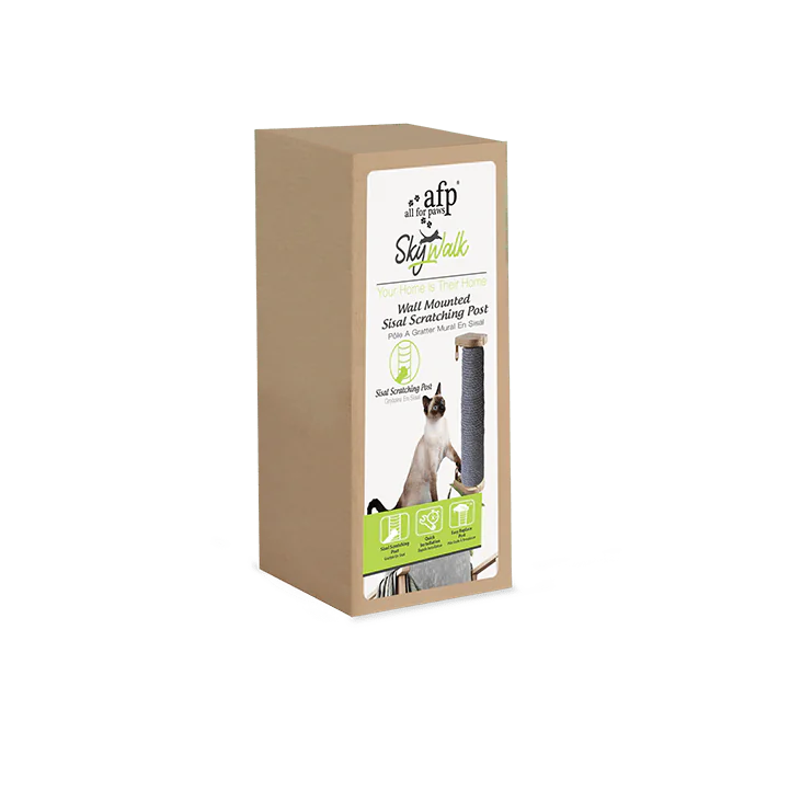 Skywalk Wall Mounted Sisal Scratching Post 8.4 X 6.8 X 38 cm