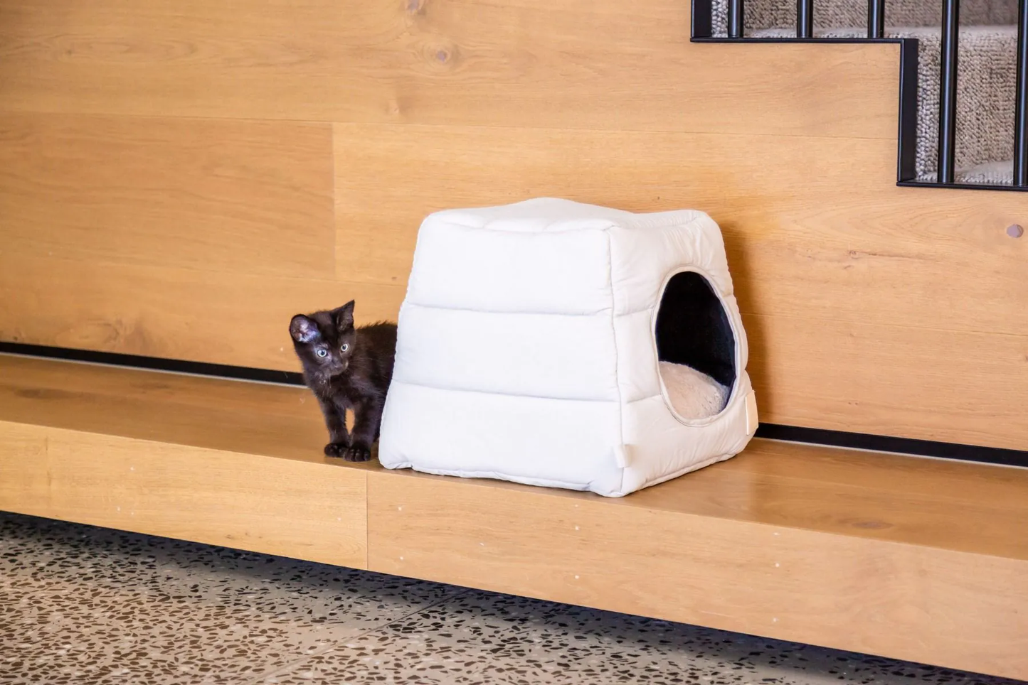 FuzzYard Life Cat Cubby - Sandstone