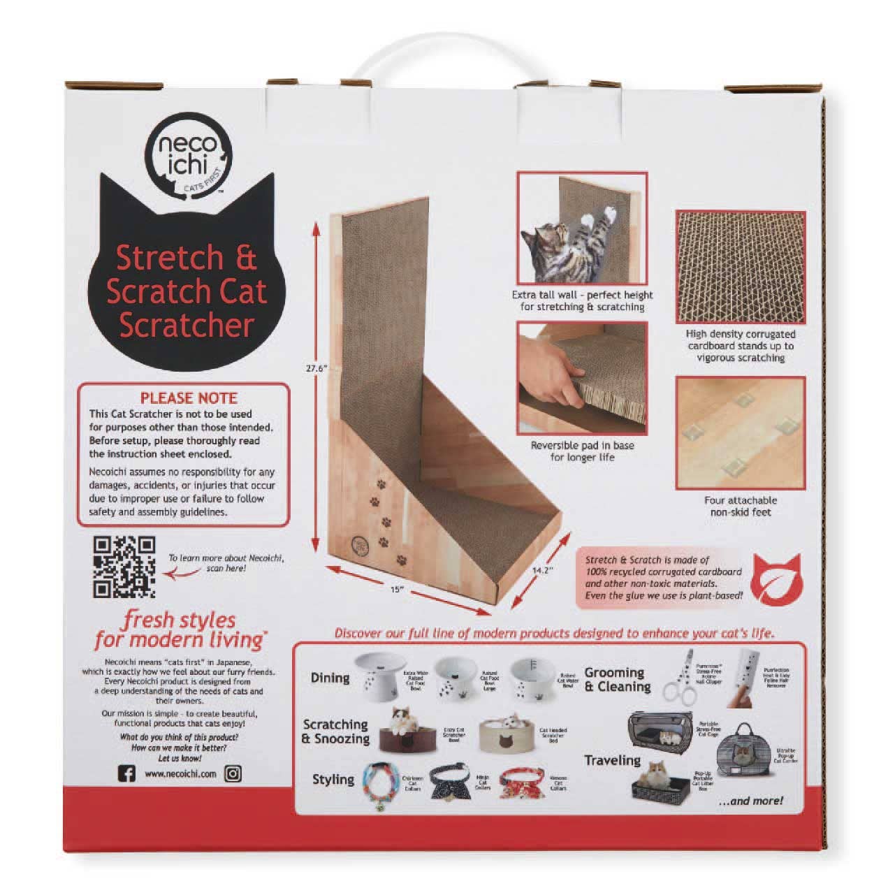 Stretch & Scratch Wall Cat Scratcher