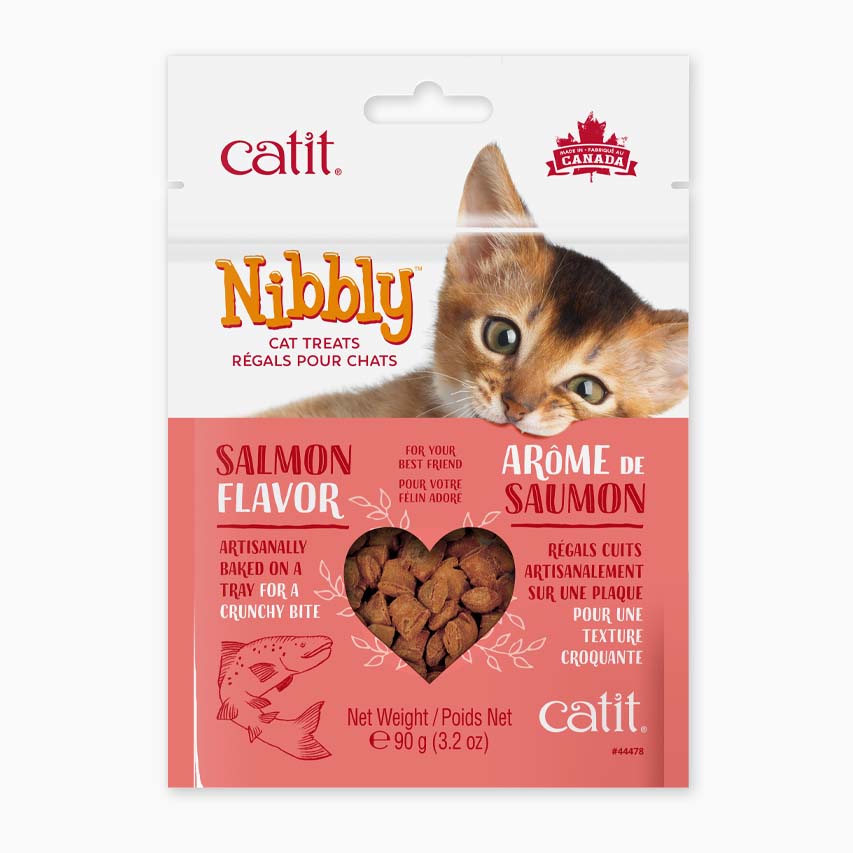 Catit Nibbly Cat Treats - Salmon Flavour - 90 g (3.2 oz)